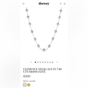 Dorsey Silver Clemence Necklace